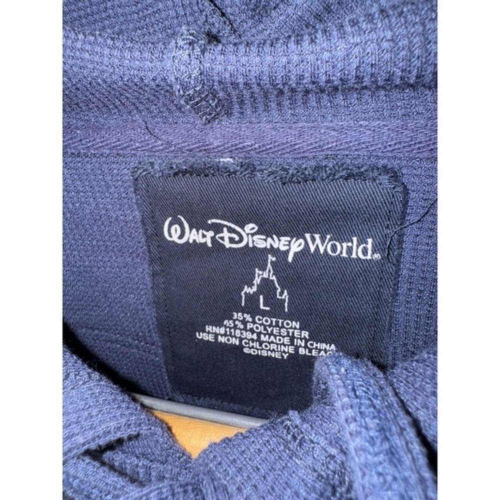 Disney EPCOT Italy Pavilion Waffle Knit Hoodie Flag Graphic (Women's L) - Picture 3 of 8